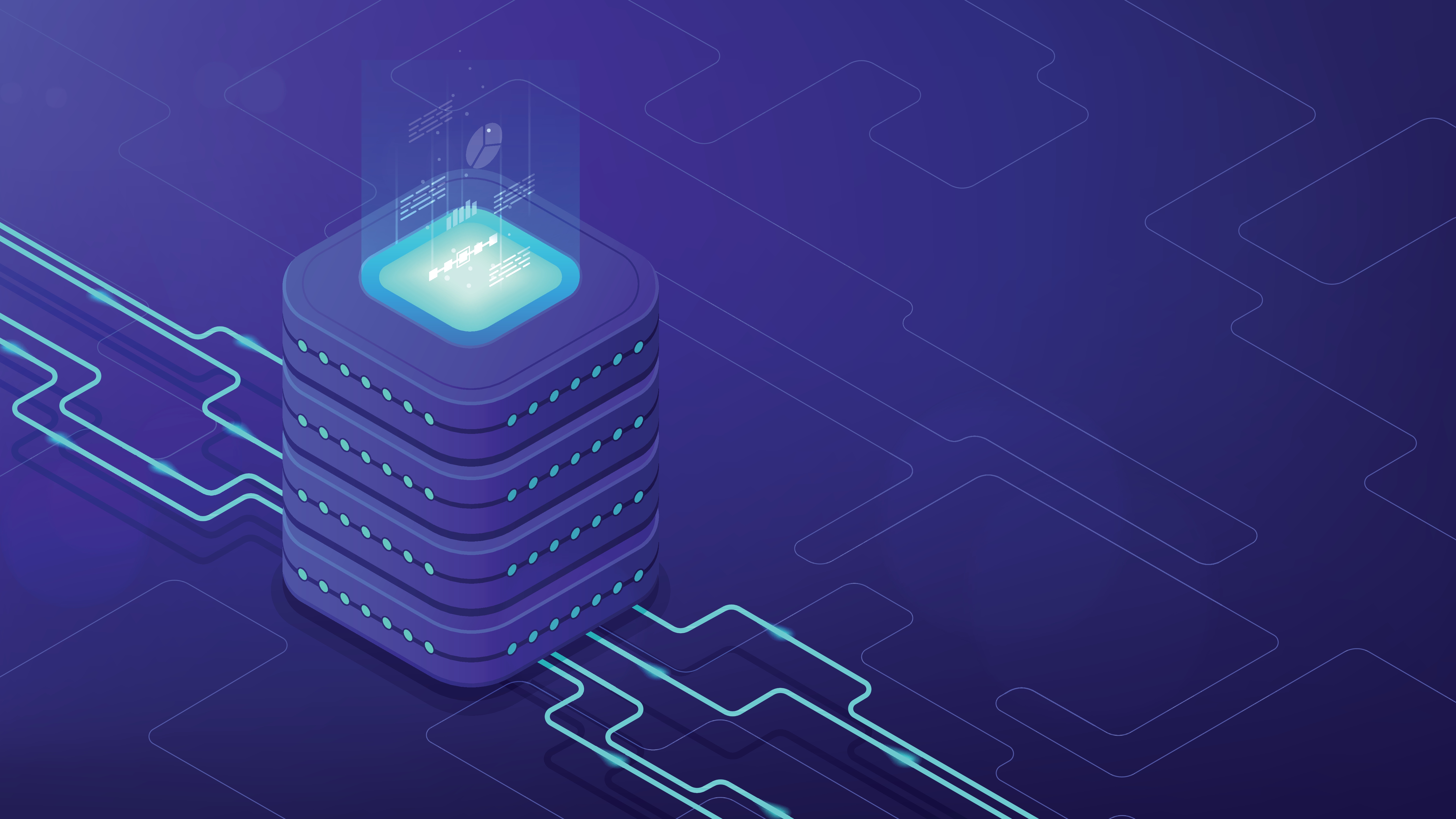 Digitalt billede af datalagring