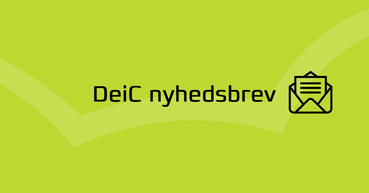 Banner til DeiC nyhedsbrev